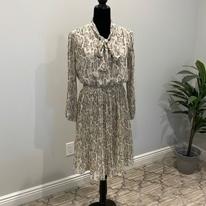 Current air snake skin print dress